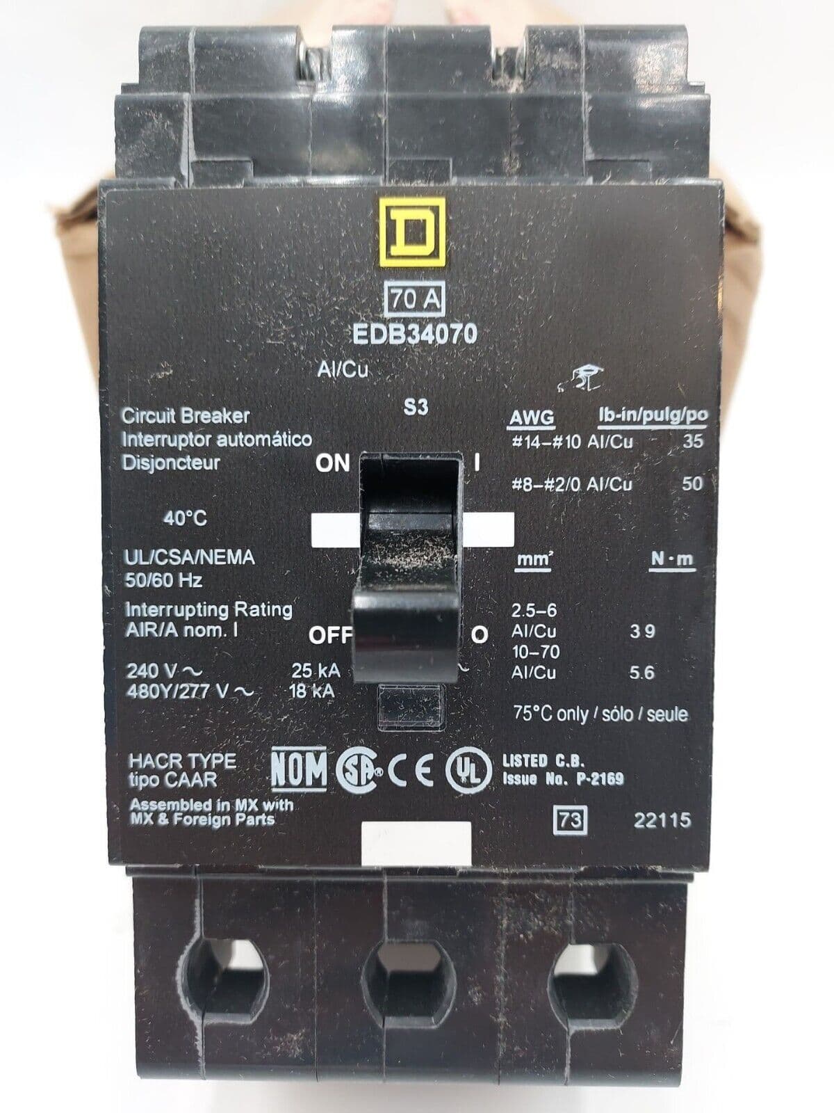 Square D EDB34070 – image 1