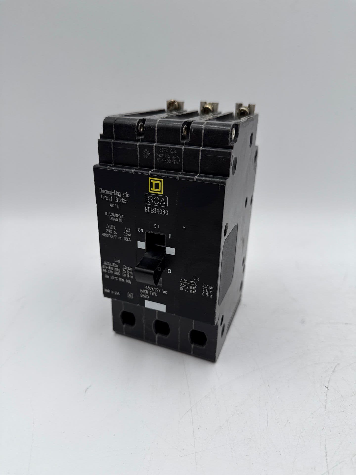 Square D EDB34080 Circuit Breaker — image 1 of 6