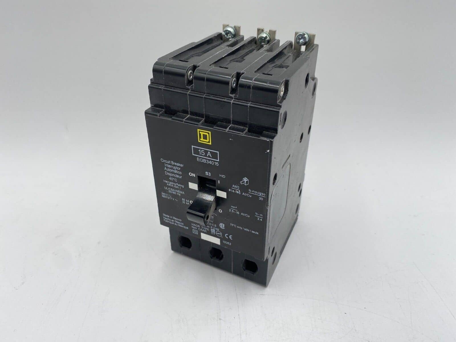 Square D EGB34015 Circuit Breaker — image 1 of 12