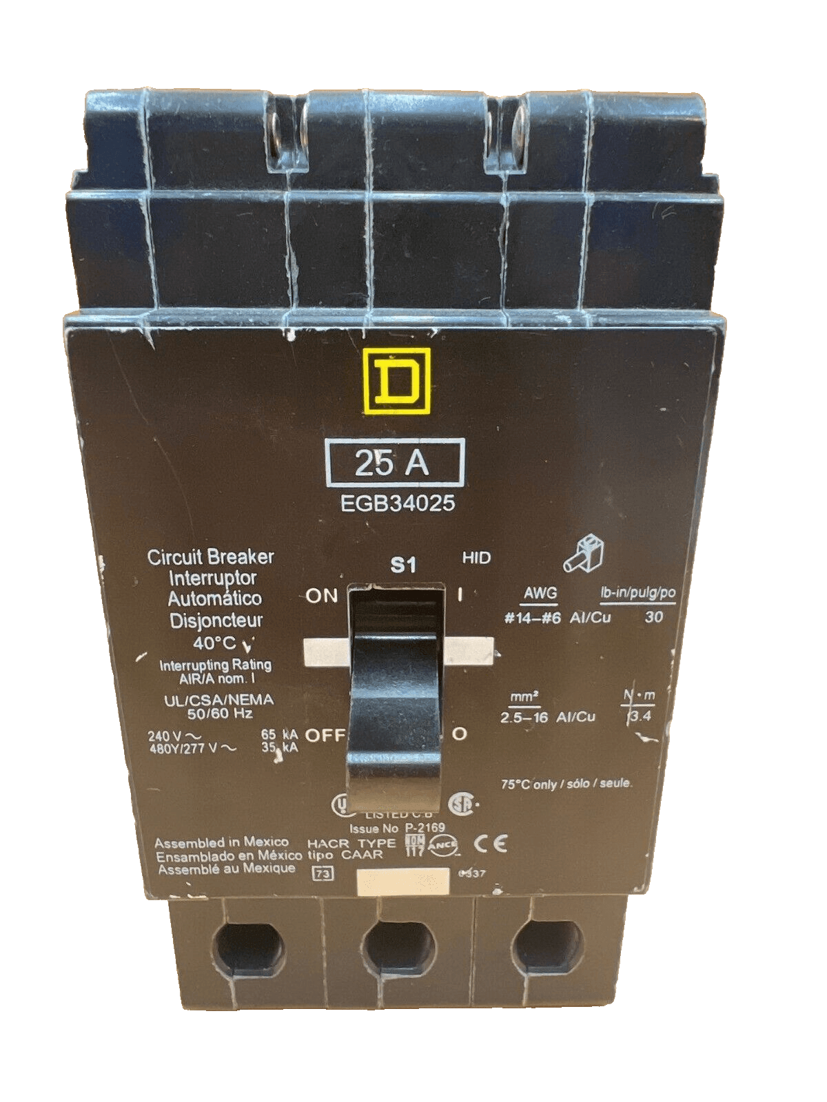 Square D EGB34025 Circuit Breaker — image 1 of 6