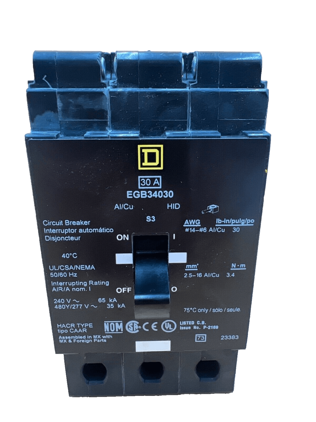 Square D EGB34030