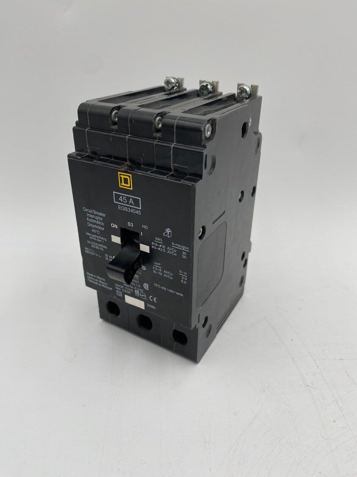 Square D EGB34045 Circuit Breaker — image 1 of 9