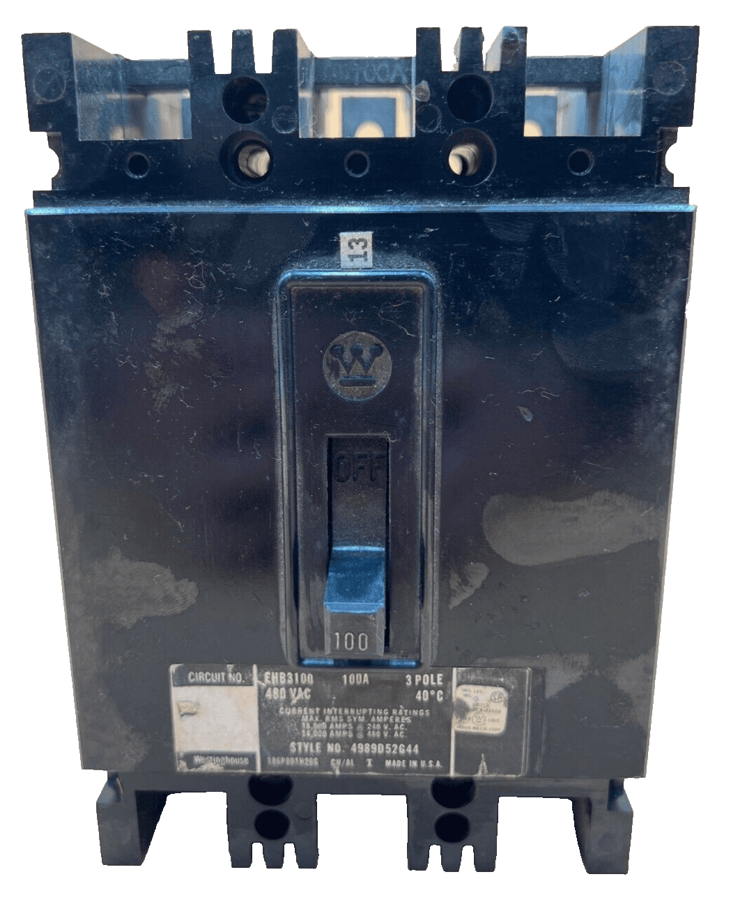 Westinghouse EHB3100 Circuit Breaker — image 1 of 6