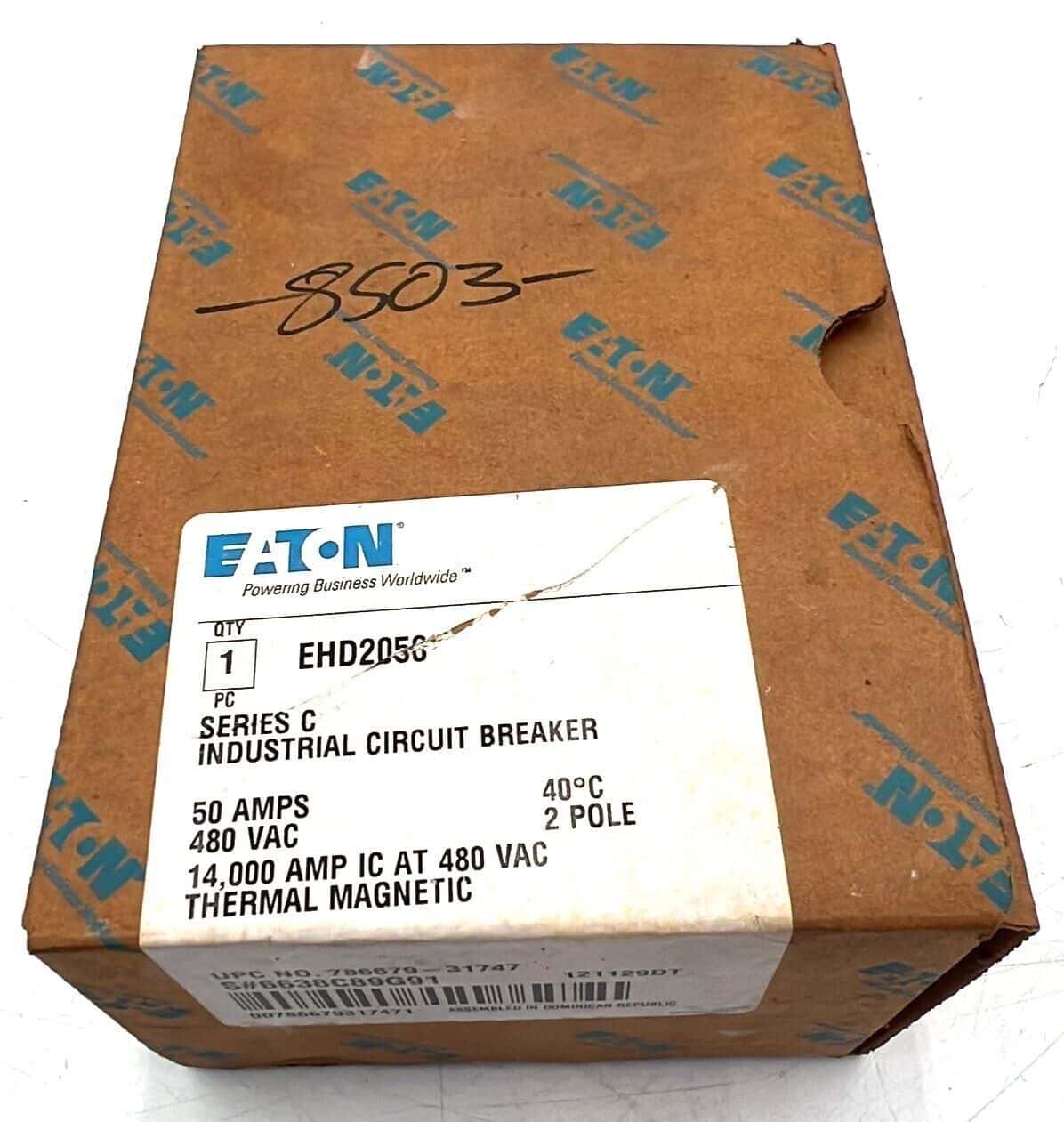 Eaton EHD2050 Circuit Breaker — image 1 of 3