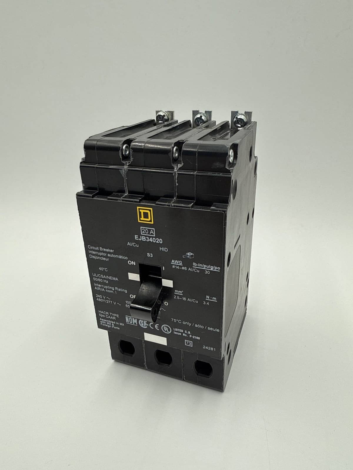 Square D EJB34020 Circuit Breaker — image 1 of 9