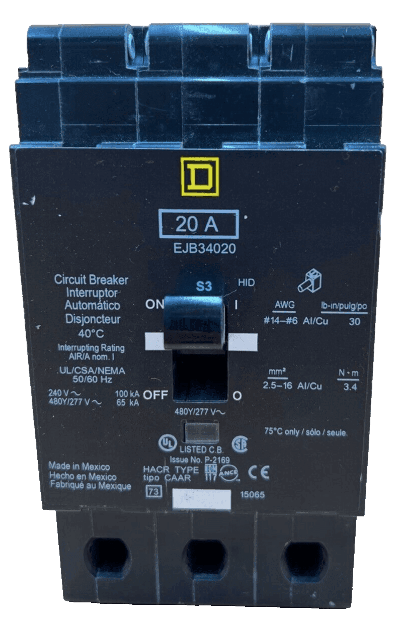 Square D EJB34020 Circuit Breaker — image 1 of 6