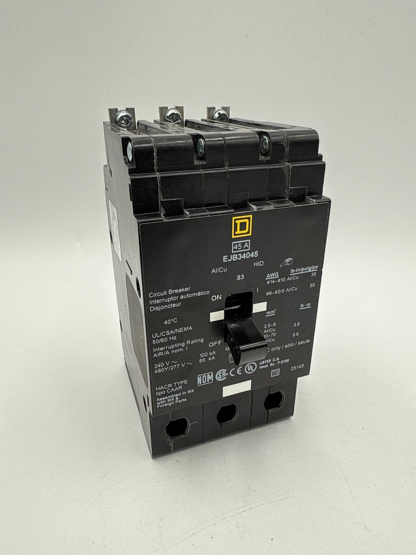 Square D EJB34045 Circuit Breaker — image 1 of 7