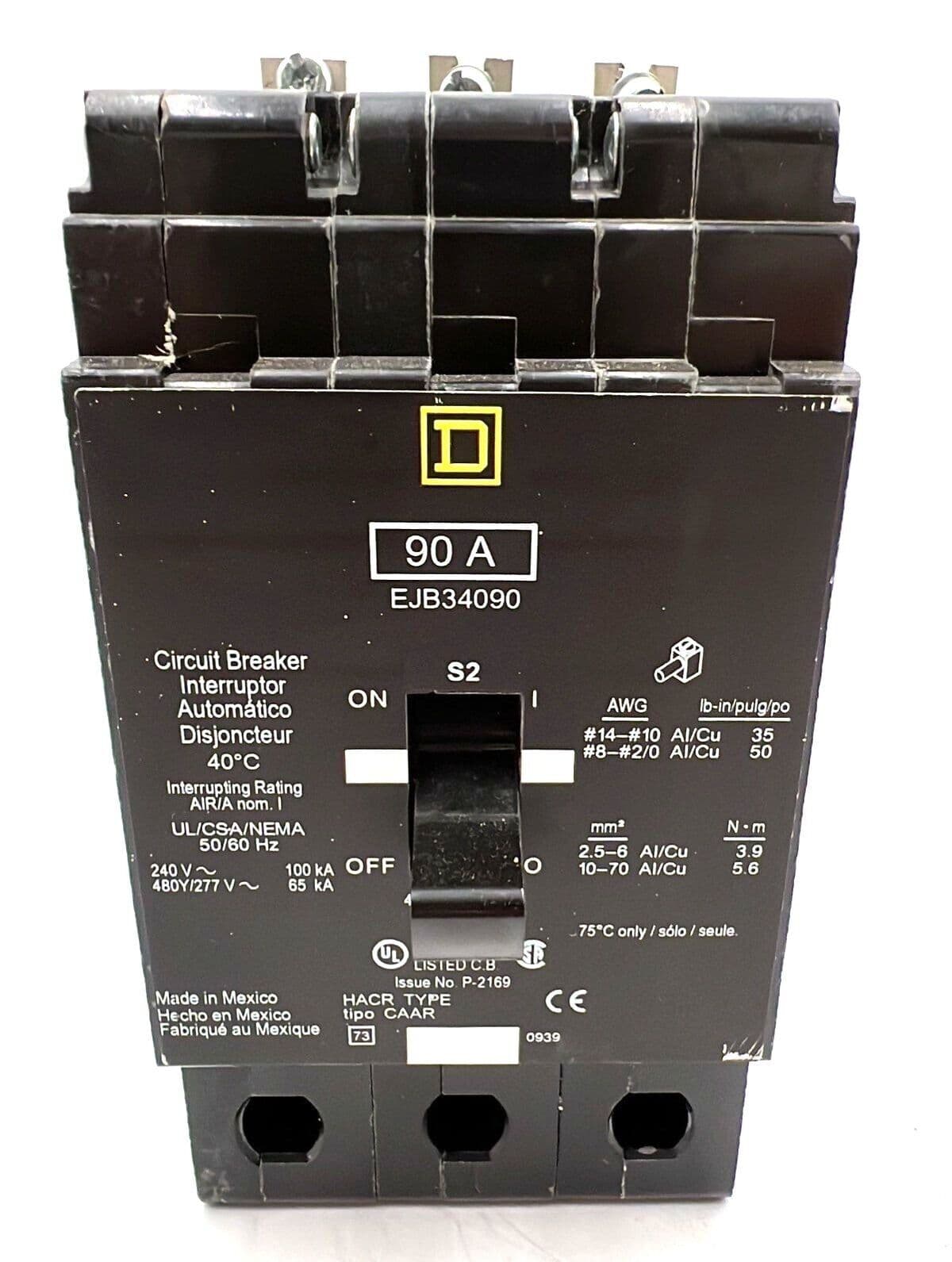 Square D EJB34090 Circuit Breaker — image 1 of 7