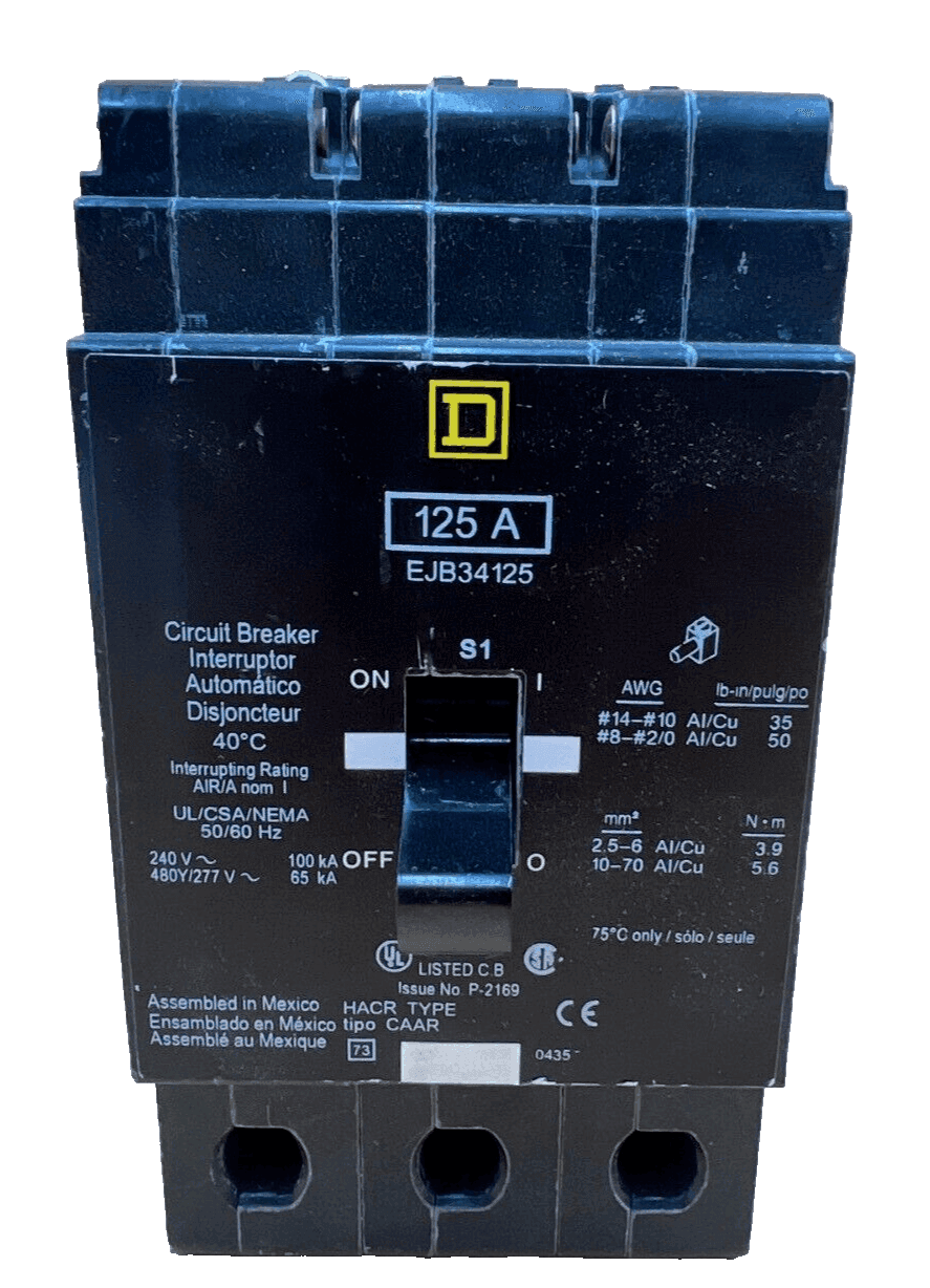 Square D EJB34125 Circuit Breaker — image 1 of 6