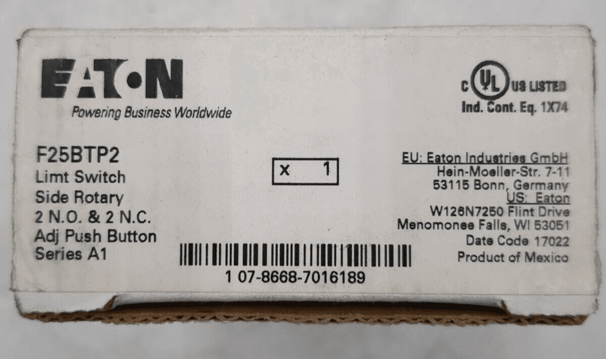 Eaton F25BTP2 Accessory — image 1 of 7