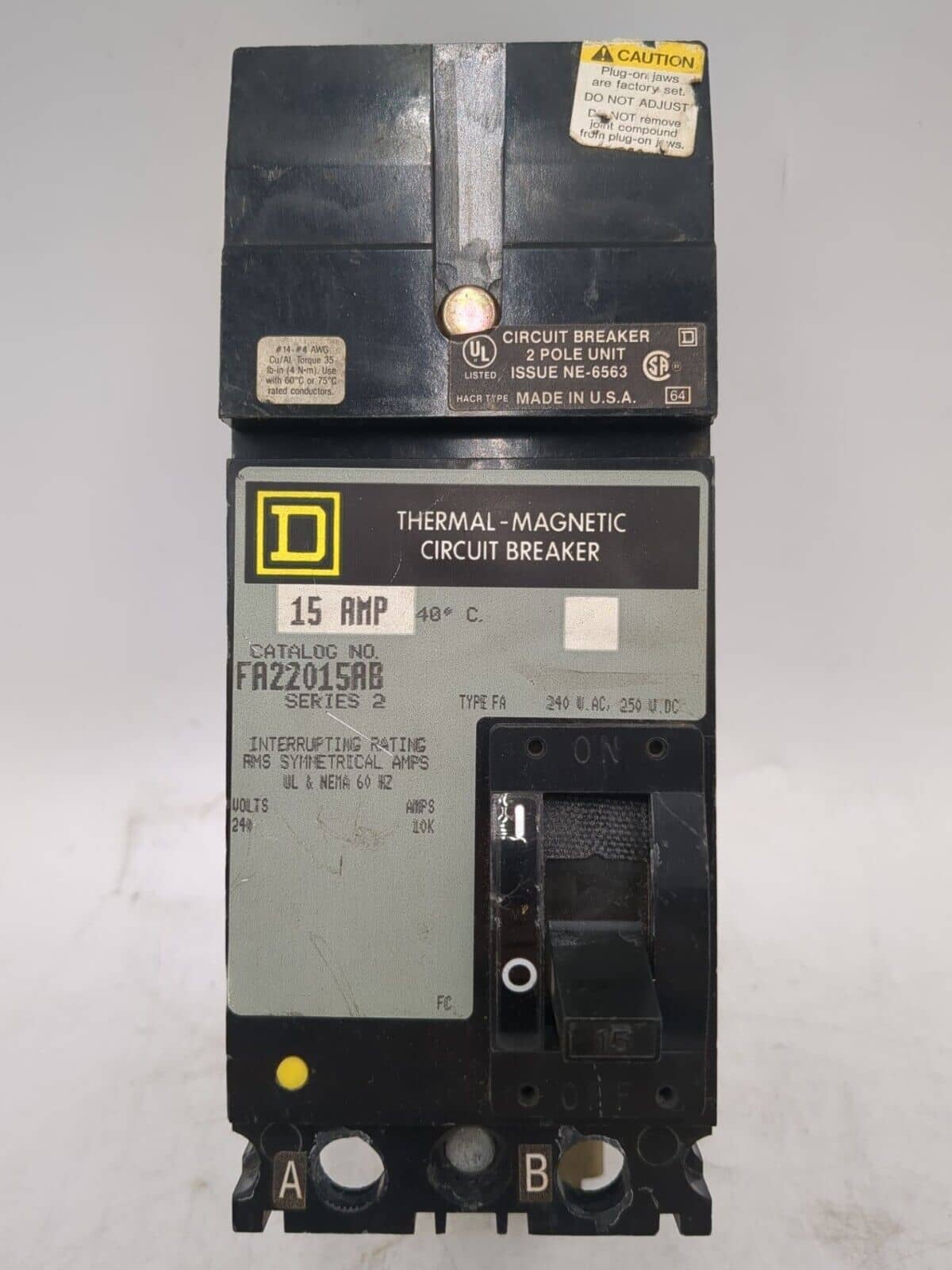 Square D FA Circuit Breaker — image 1 of 7