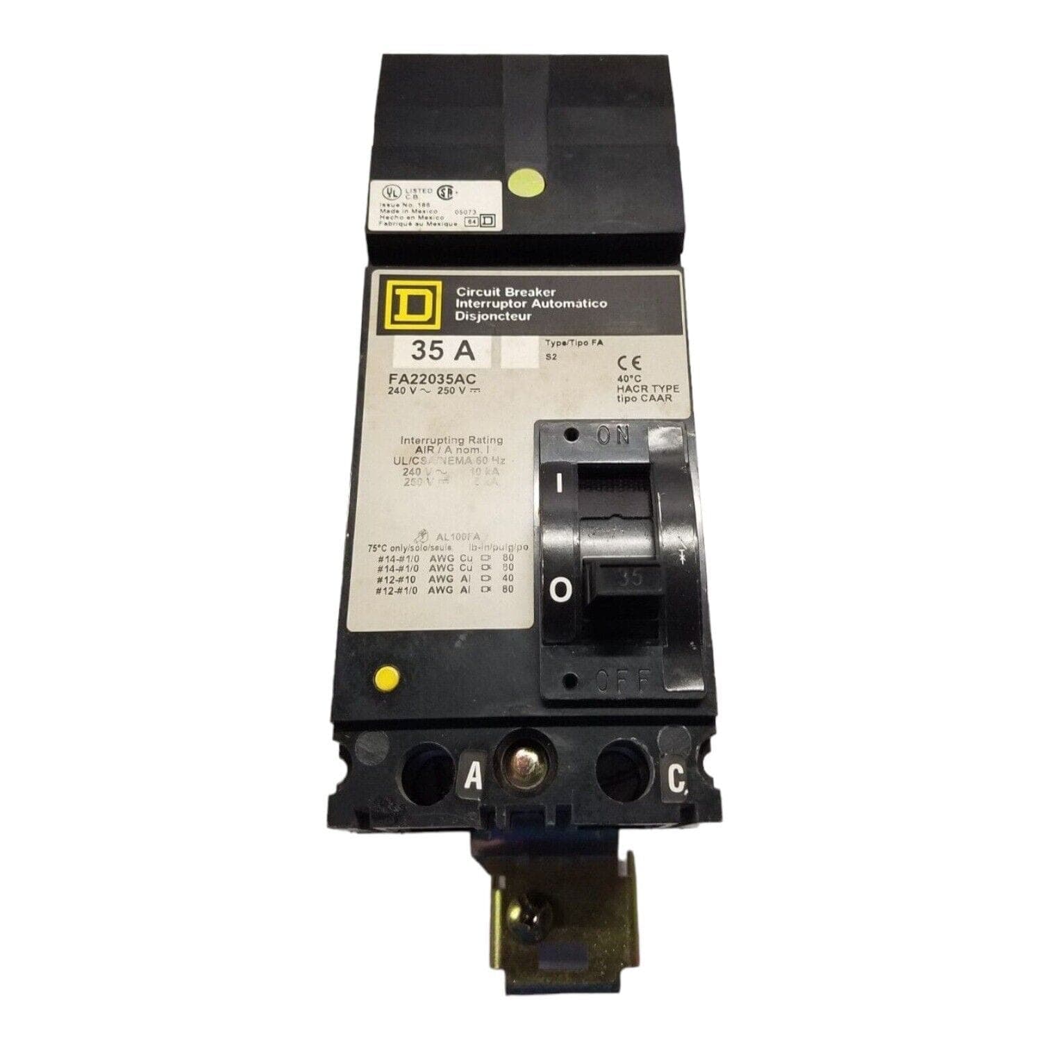 Square D FA22035AC Circuit Breaker — image 1 of 7