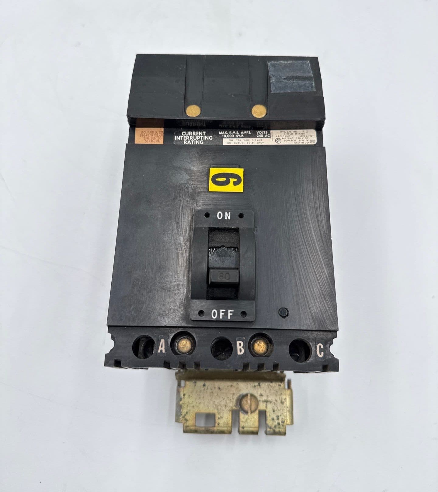 Square D FA32080 I-Line Circuit Breaker 80A 3P 240V 3PH FA 80 Amp 3 Pole – image 1