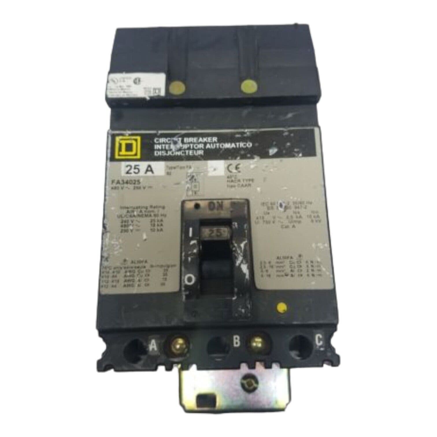 Square D FA34025 Circuit Breaker — image 1 of 7