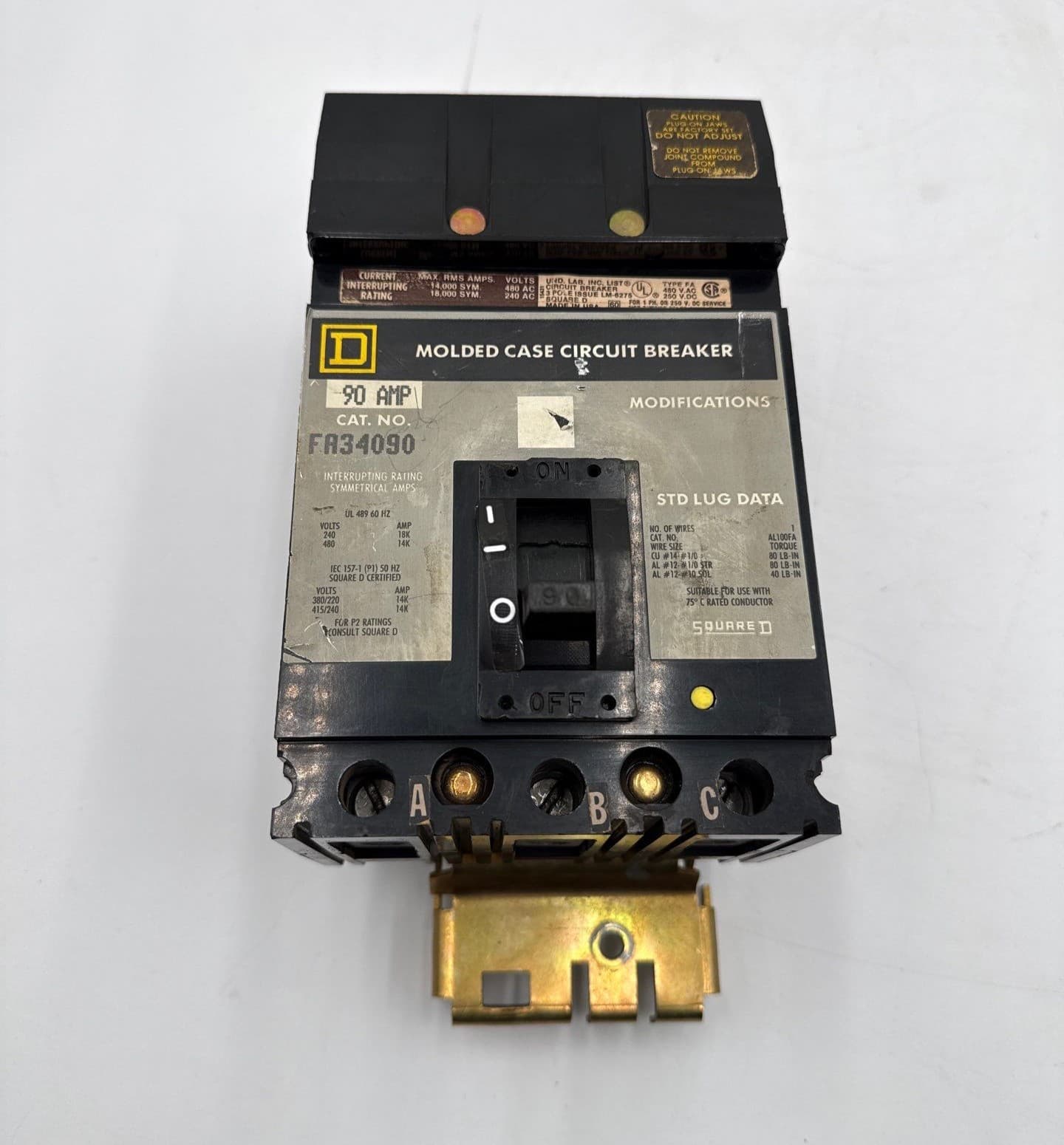 Square D FA34090 Circuit Breaker — image 1 of 9