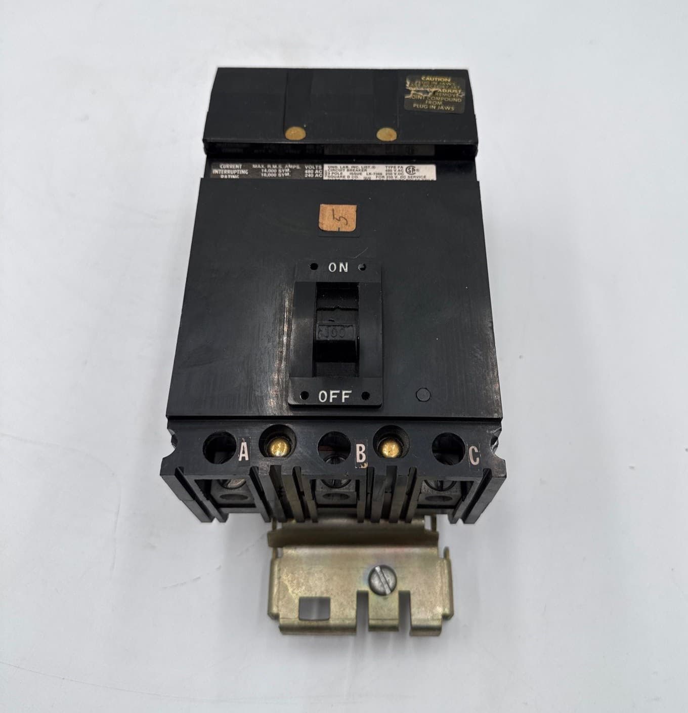 Square D FA34100 I-Line Circuit Breaker 100A 3P 480V FA 3 pole 100 Amp – image 1