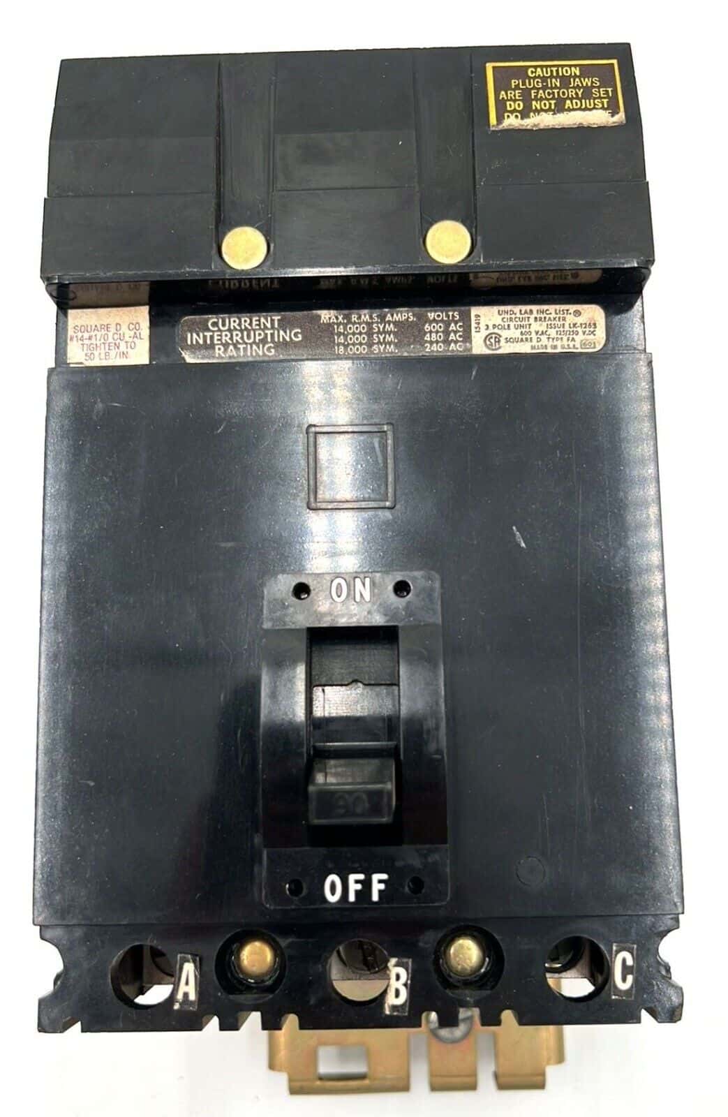 Square D FA36090 Circuit Breaker — image 1 of 7