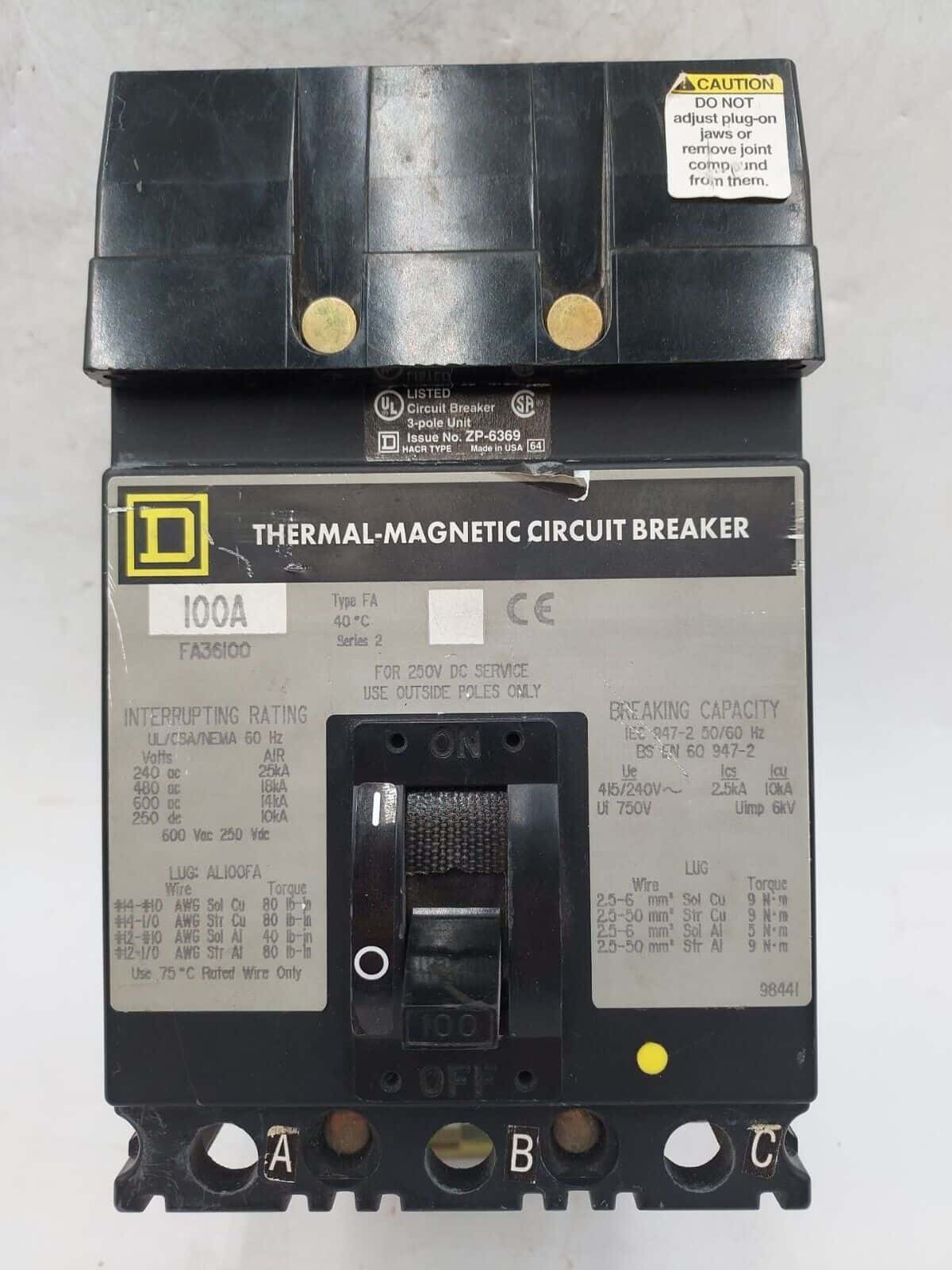 Square D FA36100