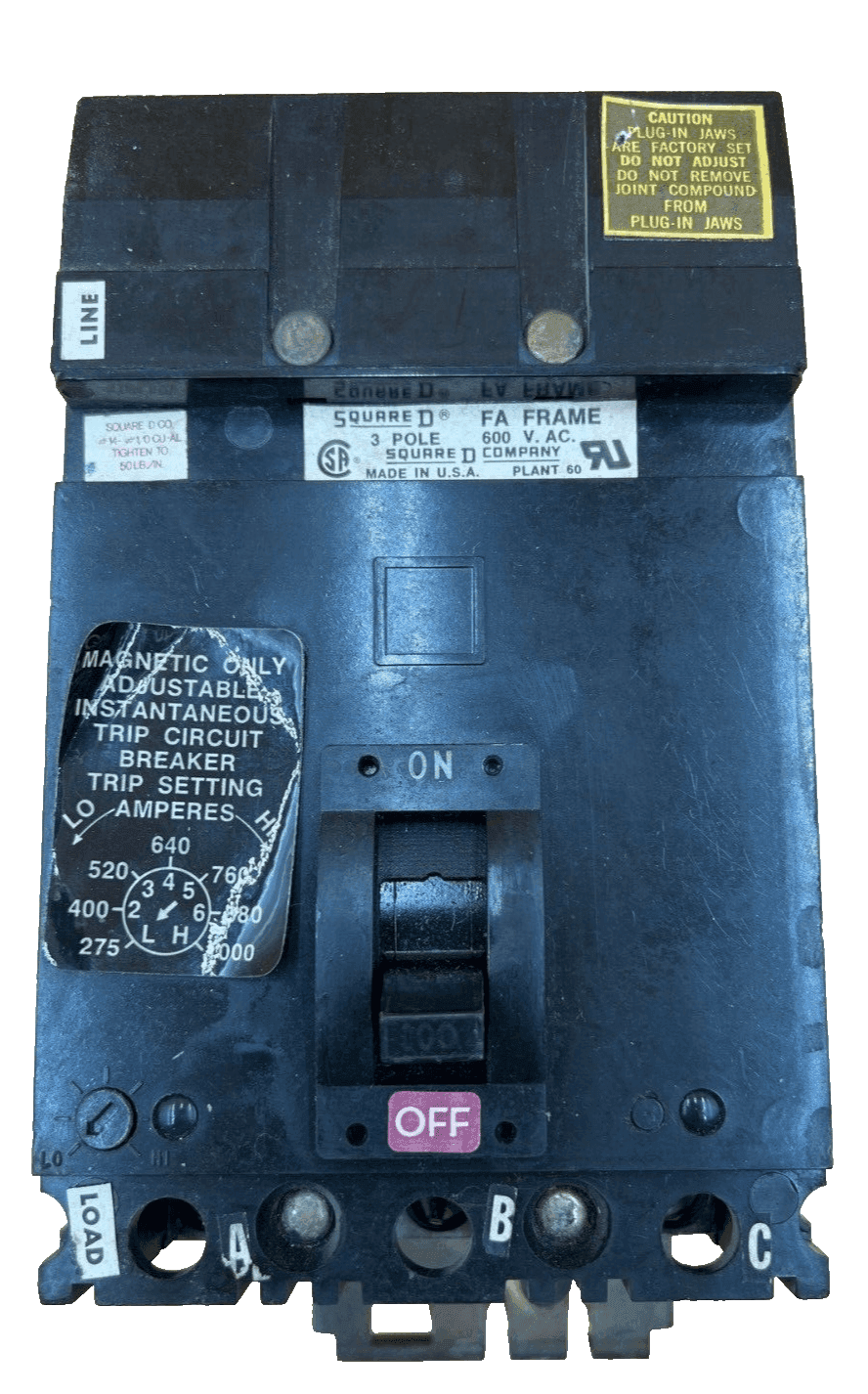 Square D FA3610018M Circuit Breaker — image 1 of 7