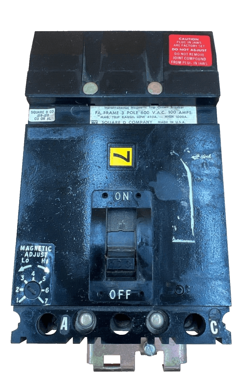 Square D FA36100M Circuit Breaker — image 1 of 6