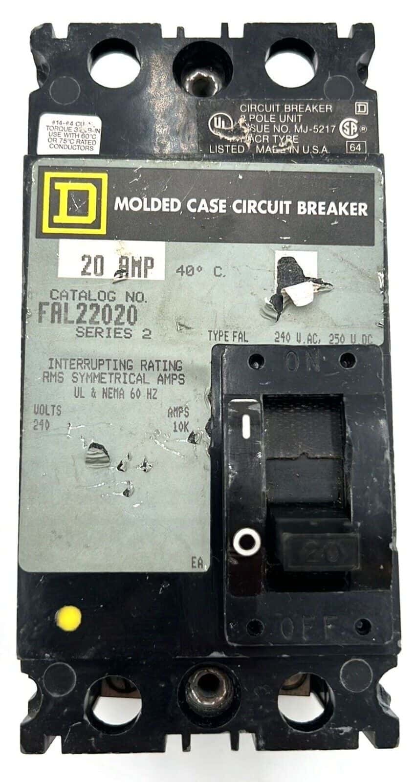 Square D FAL22020 Circuit Breaker — image 1 of 7