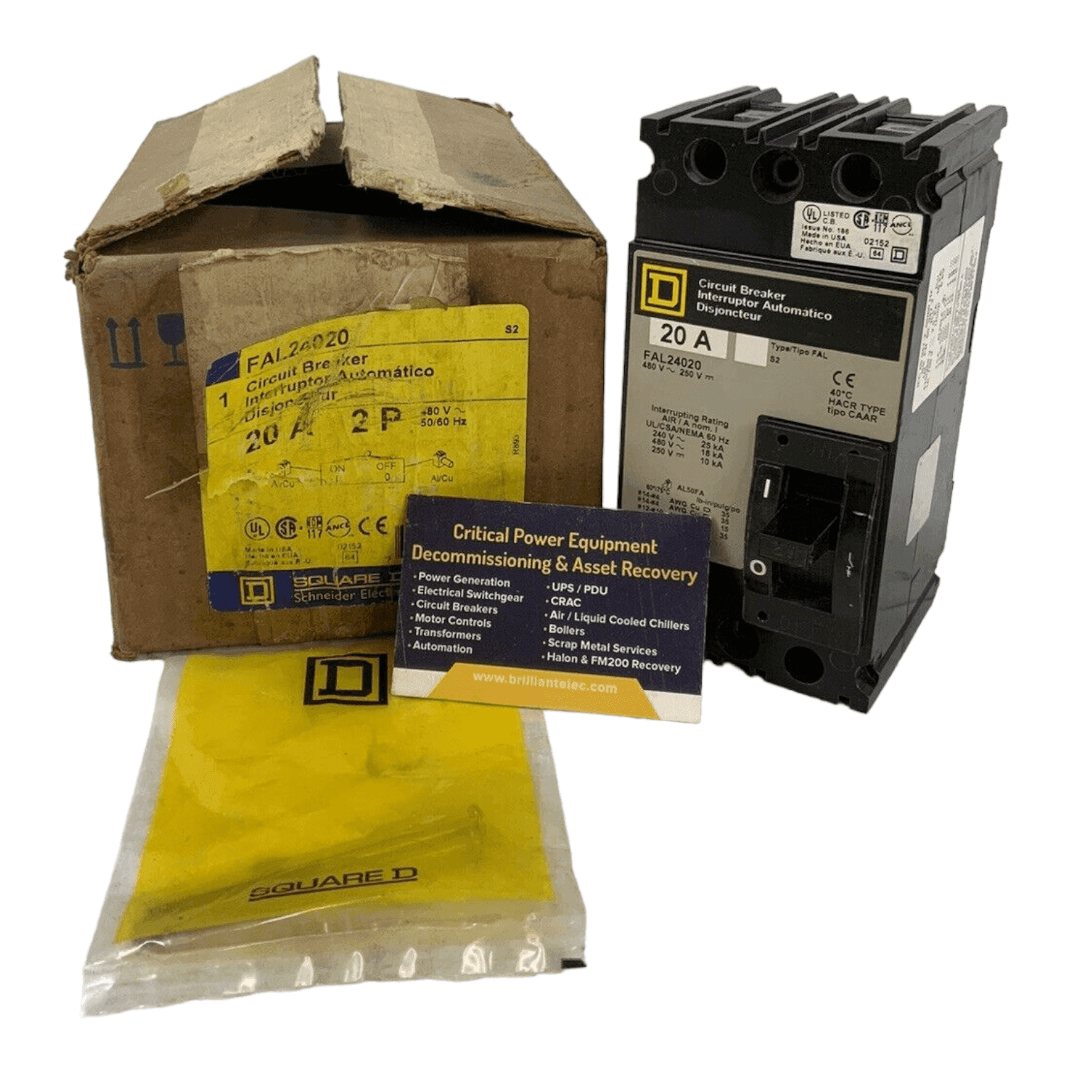 Square D FAL24020 Circuit Breaker — image 1 of 6