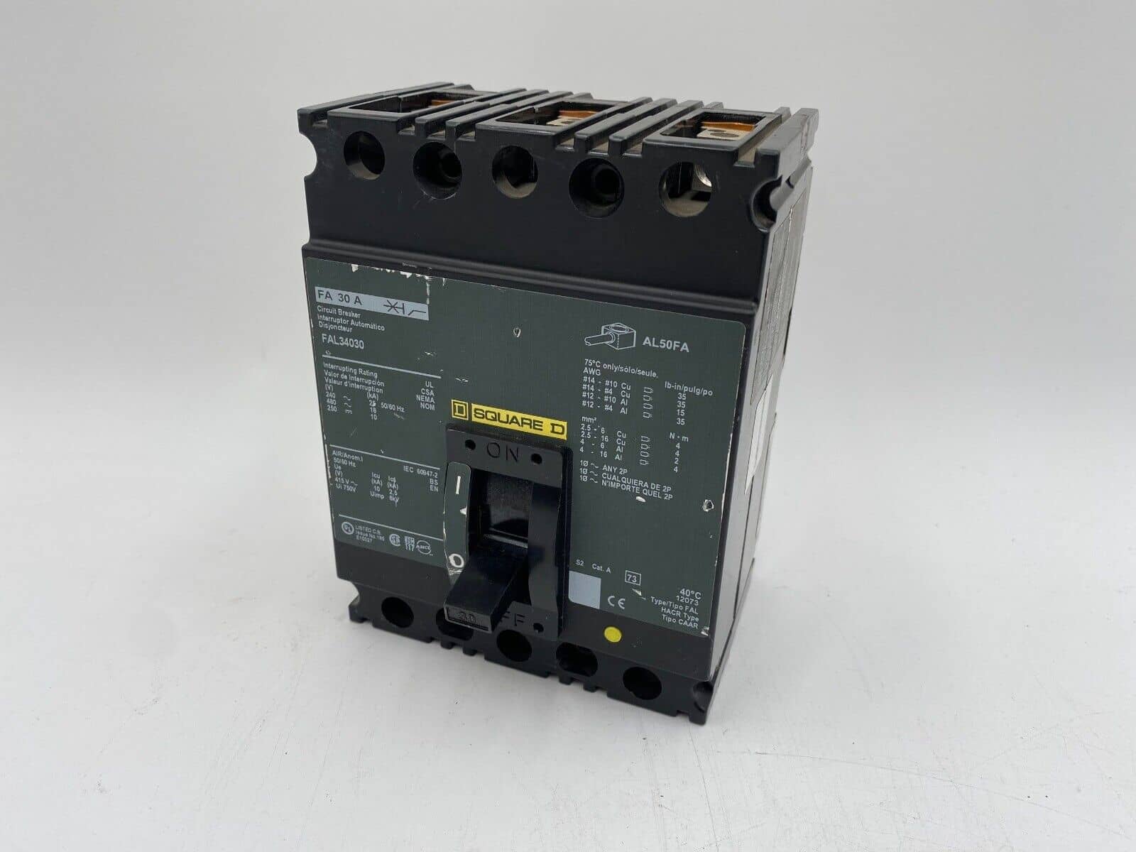 Square D FAL34030 Circuit Breaker — image 1 of 10