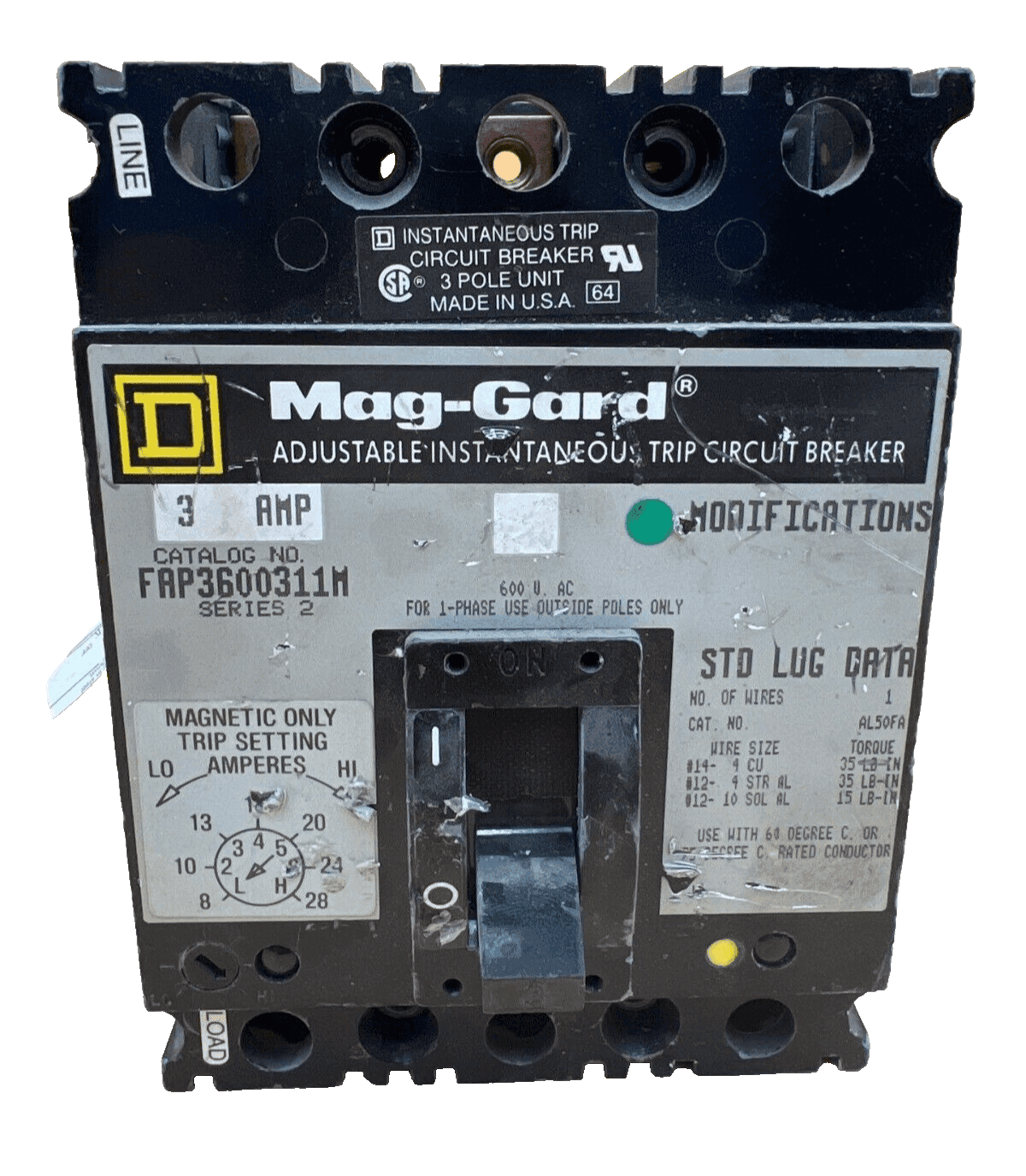 Square D FAP3600311M Circuit Breaker — image 1 of 6