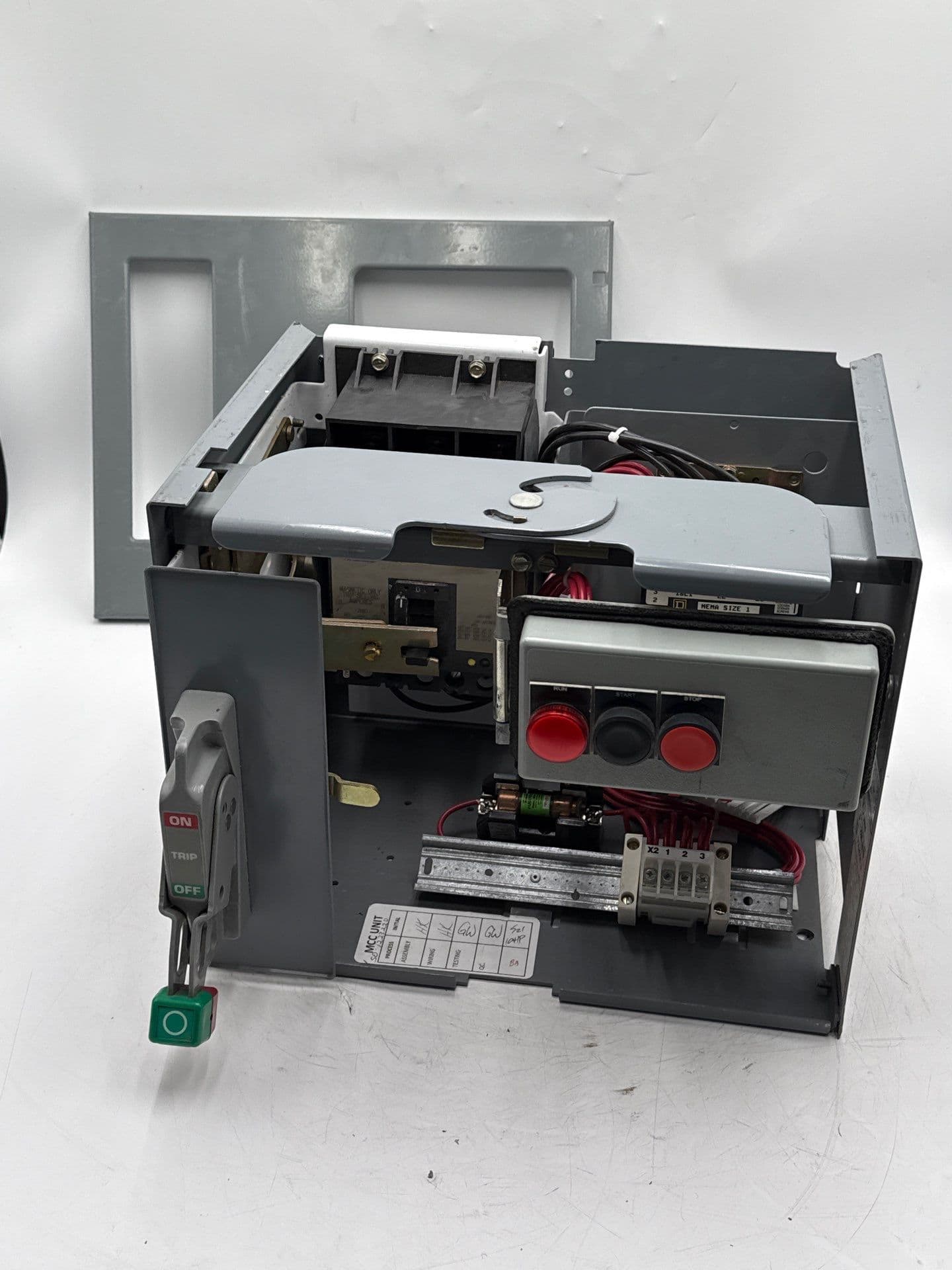 Square D Model 6 12" 30A MCC Combo Bucket FAP3603015M Size 1 Starter – image 1