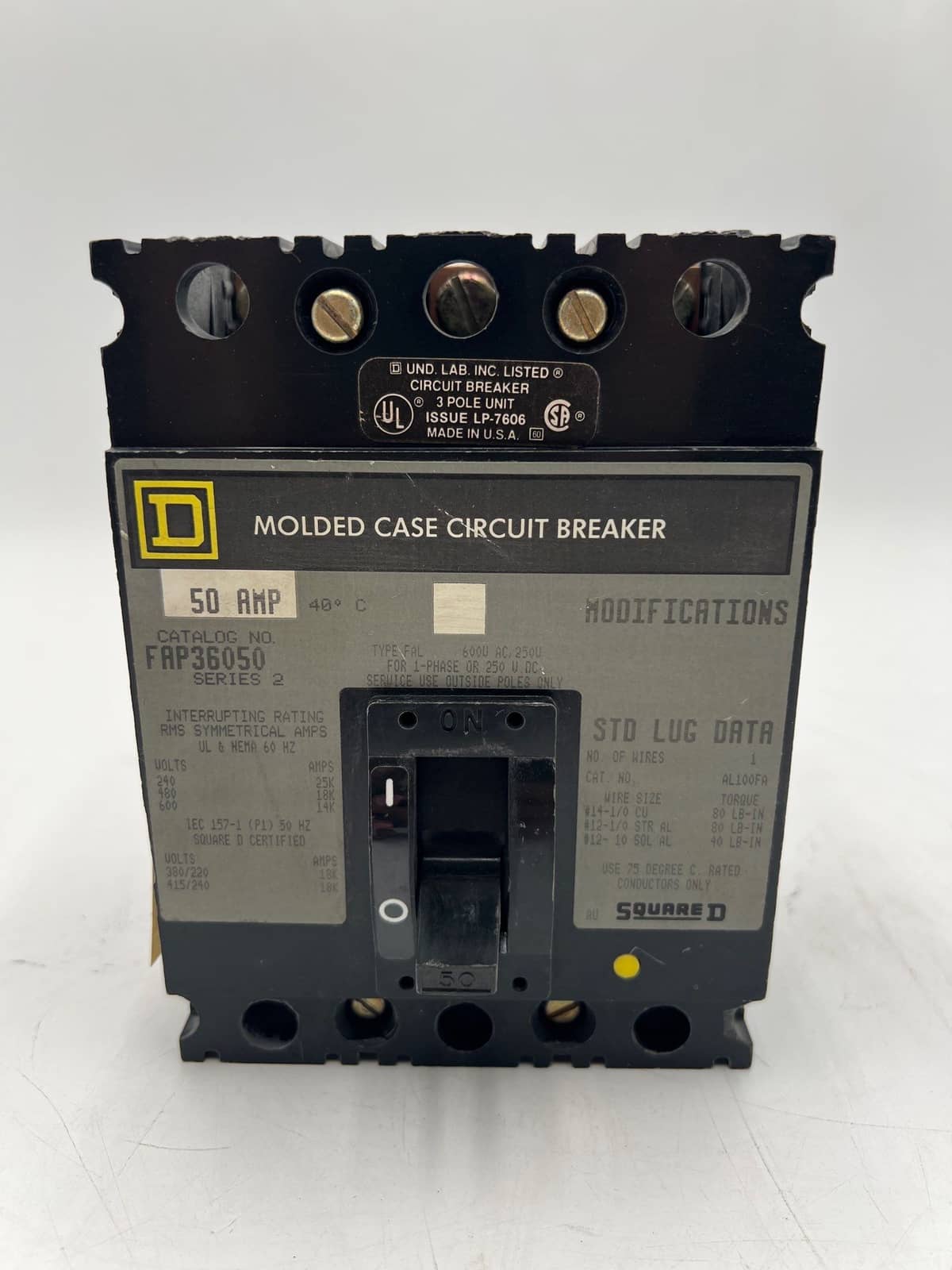 Square D FAP36050 Circuit Breaker — image 1 of 6