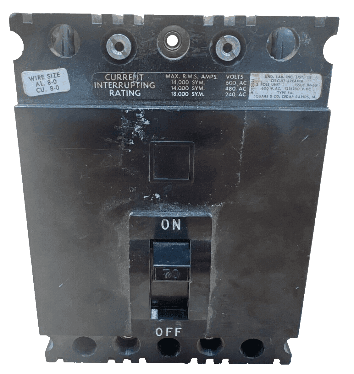 Square D FAP36070 Circuit Breaker — image 1 of 8