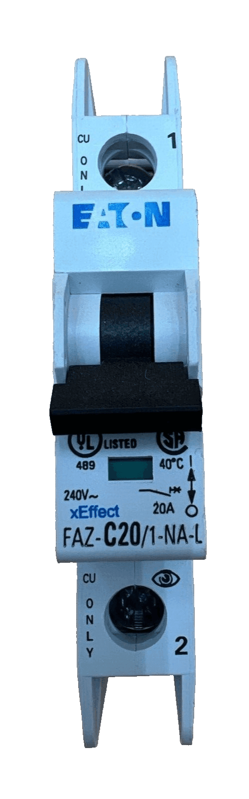 Eaton FAZ-C20/1-NA-L Circuit Breaker 20A 240V 1P DIN 20 Amp 1 Pole New