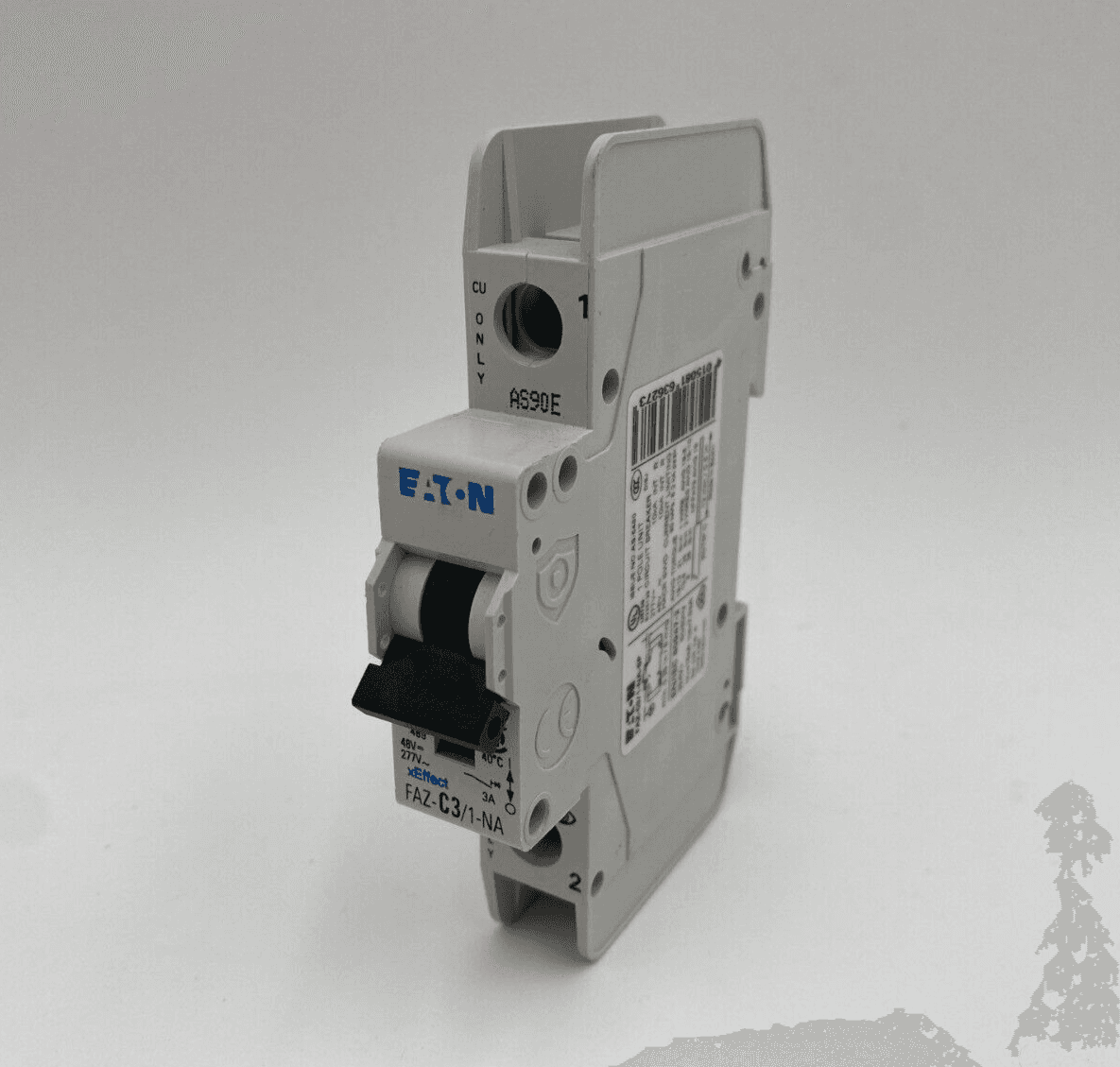 Eaton FAZ-C3/1-NA-SP Circuit Breaker 3A 1P 480V 1PH FAZ-C3 3 Amp 1 Pole – image 1