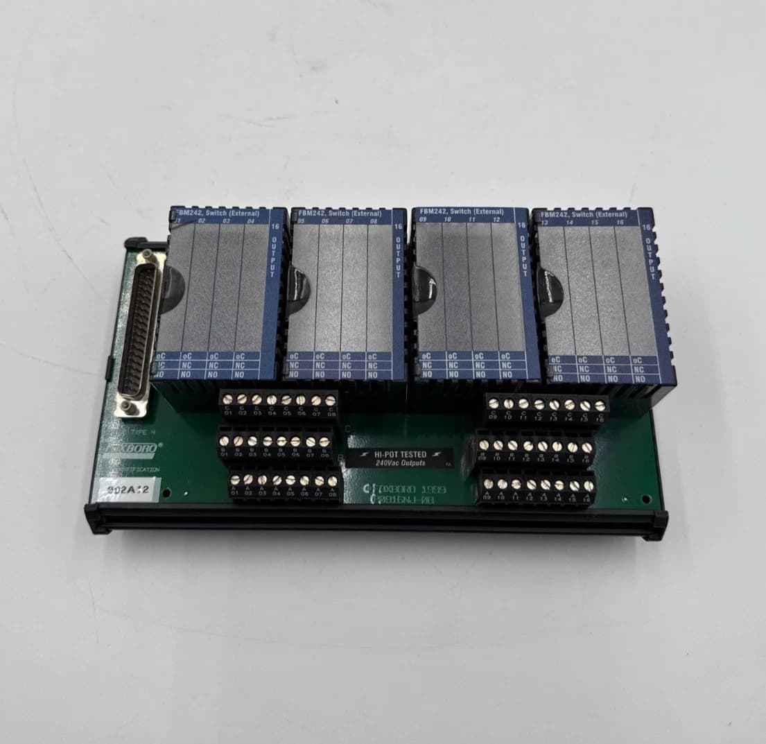 Foxboro FBM242 P0916NG Compression Terminal 2 Tier Relay Discrete Output