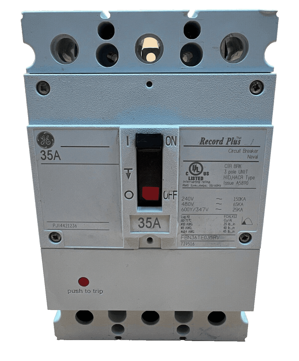 GE FBN36TE035RV Circuit Breaker — image 1 of 6