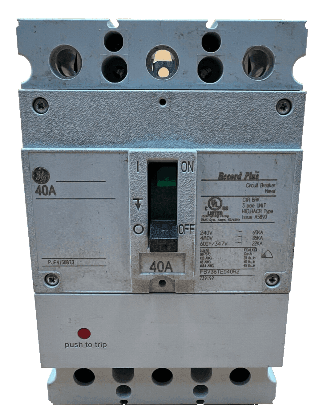GE FBV36TE040R2 Circuit Breaker — image 1 of 6