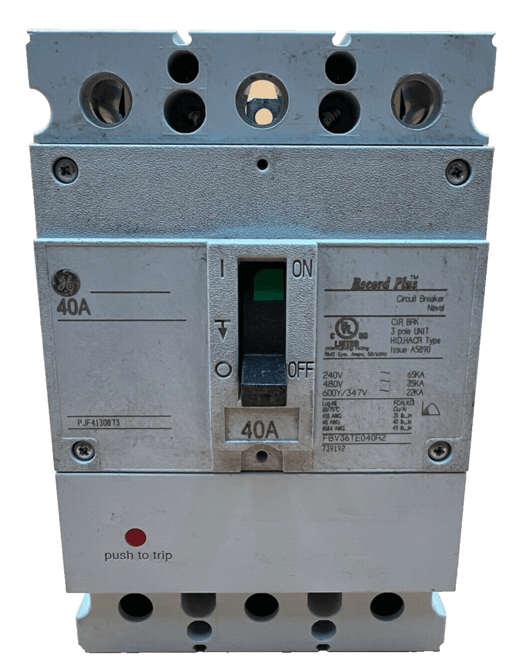 GE FBV36TE040R2 Circuit Breaker — image 1 of 6