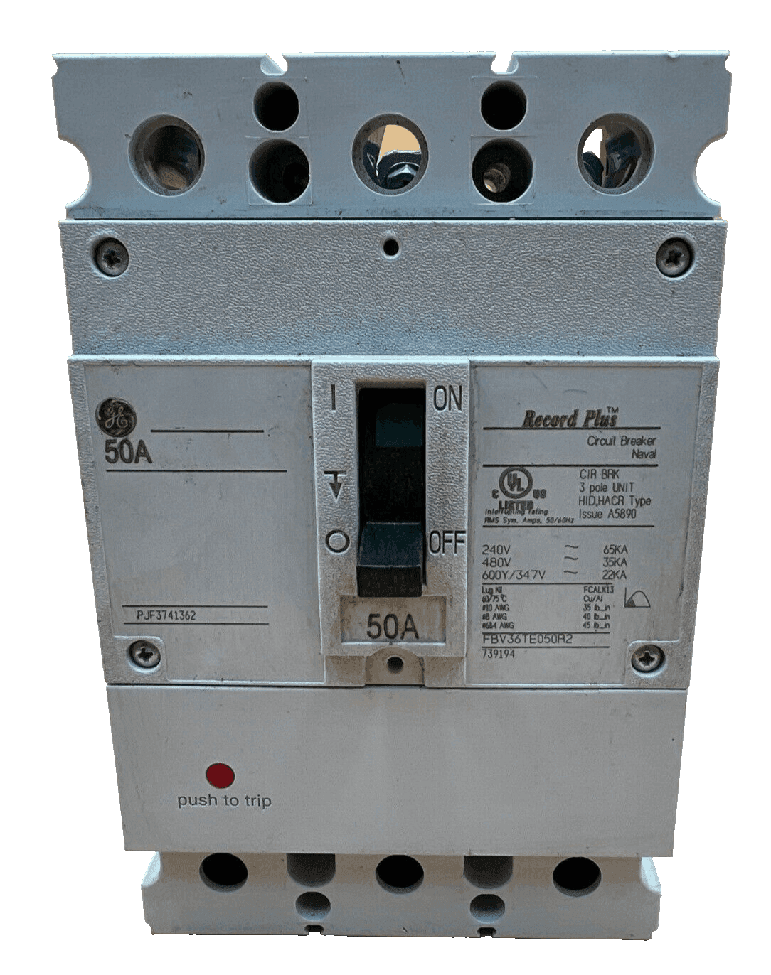 GE FBV36TE050R2 Circuit Breaker — image 1 of 6