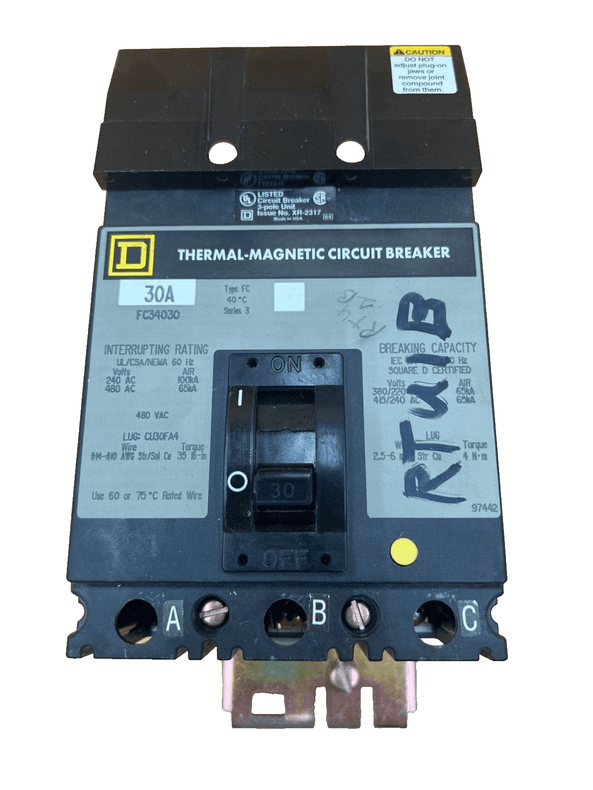 Square D FC34030 Circuit Breaker — image 1 of 6