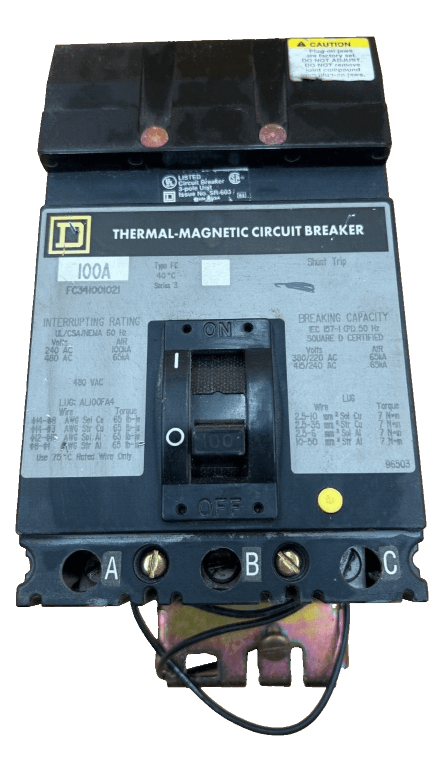 Square D FC341001021 Circuit Breaker — image 1 of 6