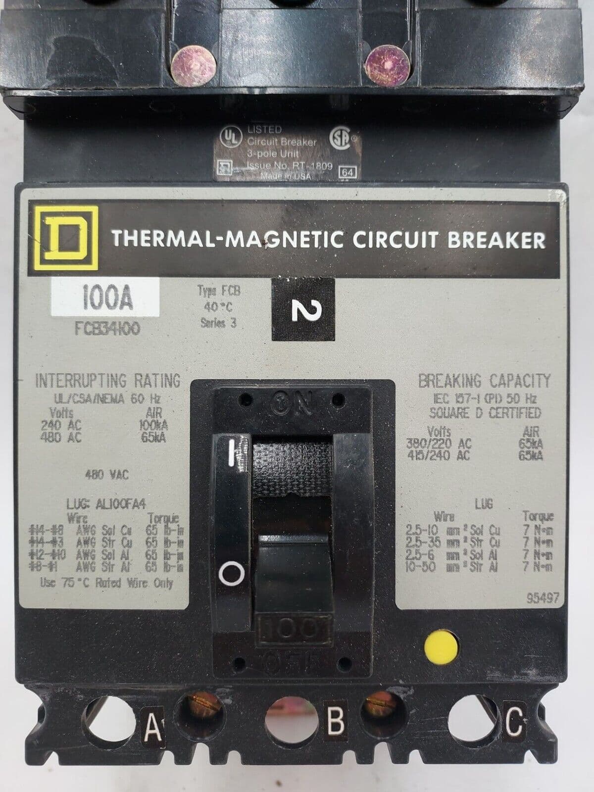 Square D FCB34100 – image 1