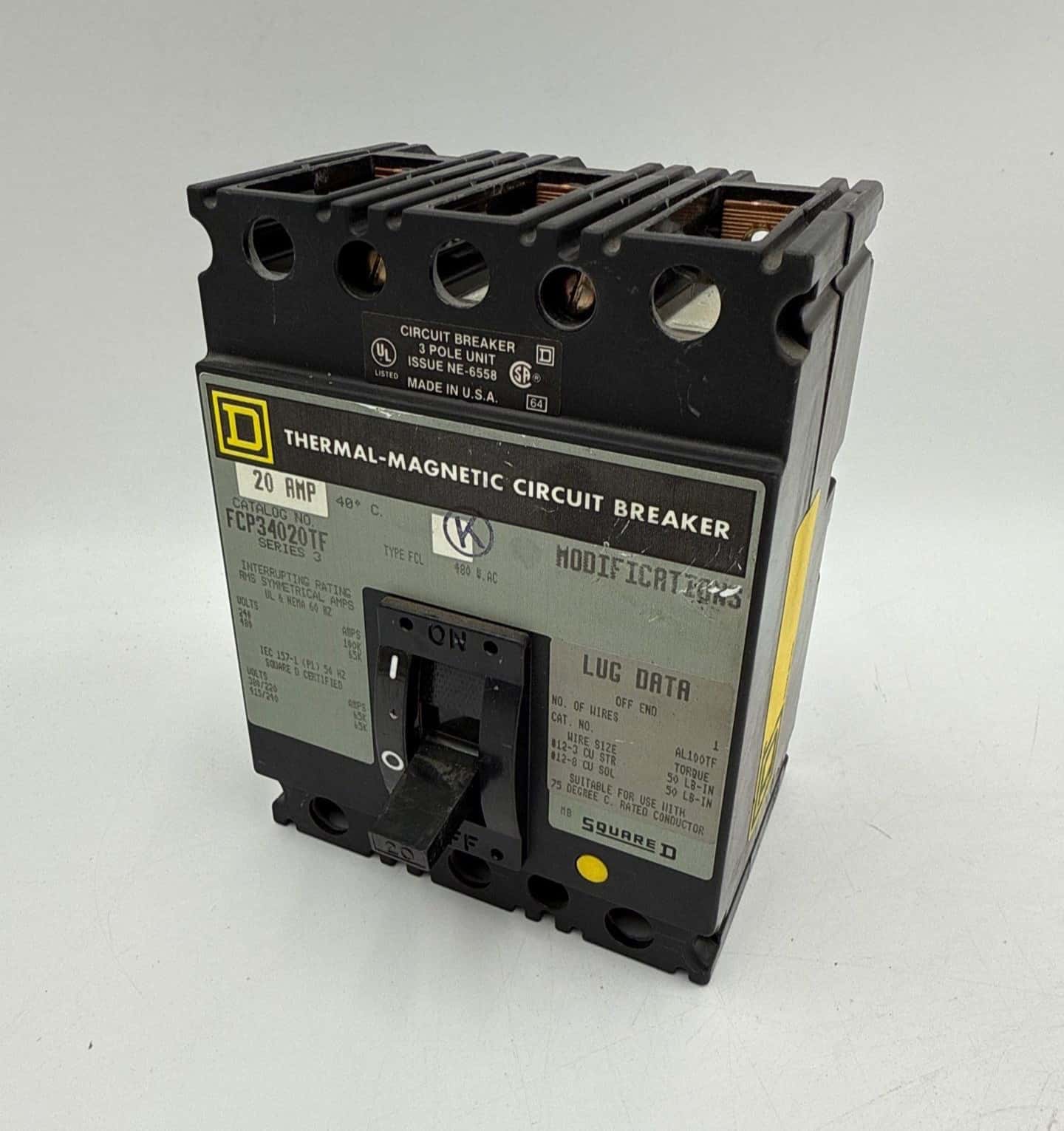 Square D FCP34020TF Circuit Breaker — image 1 of 7