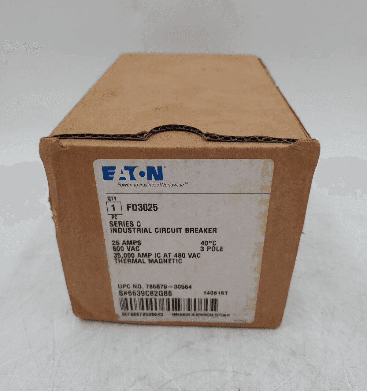 Eaton FD3025 Circuit Breaker — image 1 of 7