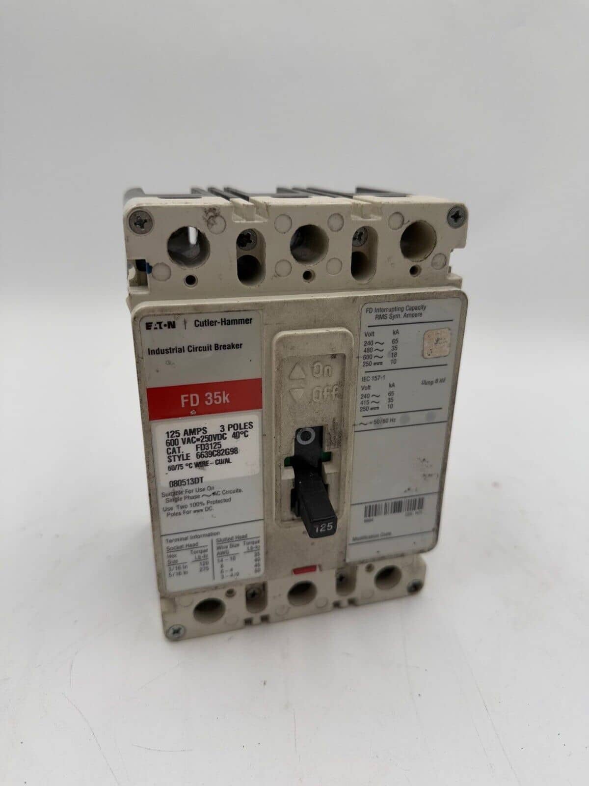 Eaton FD3125 Circuit Breaker — image 1 of 8