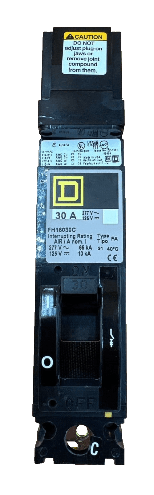 Square D FH16030C Circuit Breaker — image 1 of 6