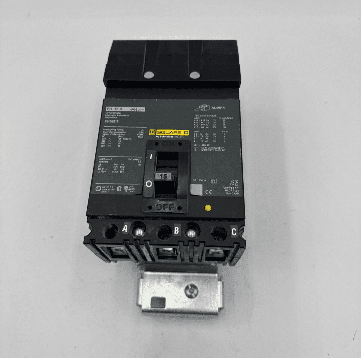 Square D FH36015 Circuit Breaker — image 1 of 8