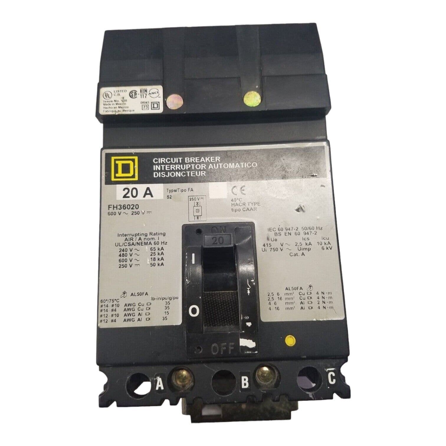 Square D FH36020 – image 1