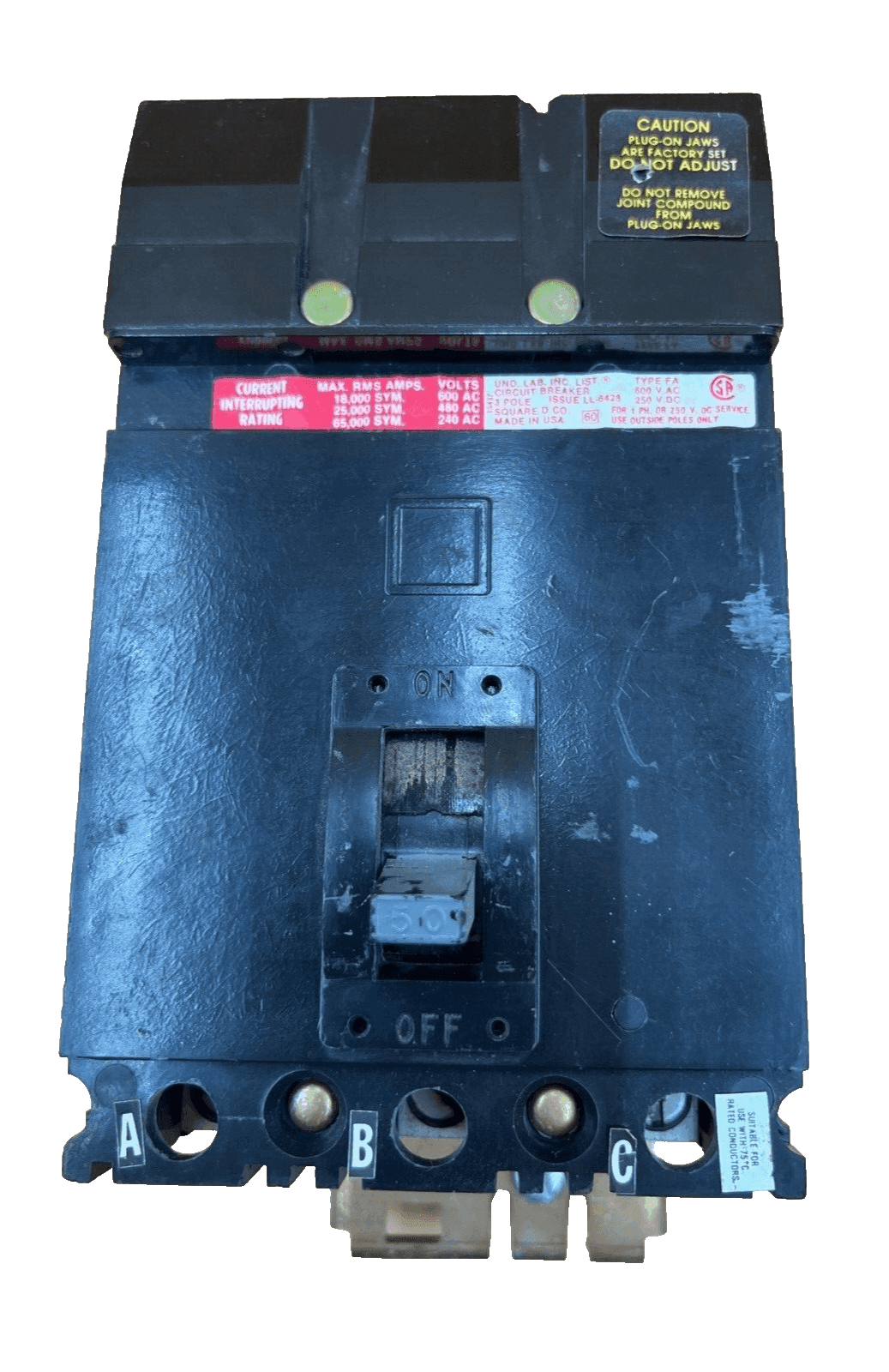 Square D FH36050 Circuit Breaker — image 1 of 7