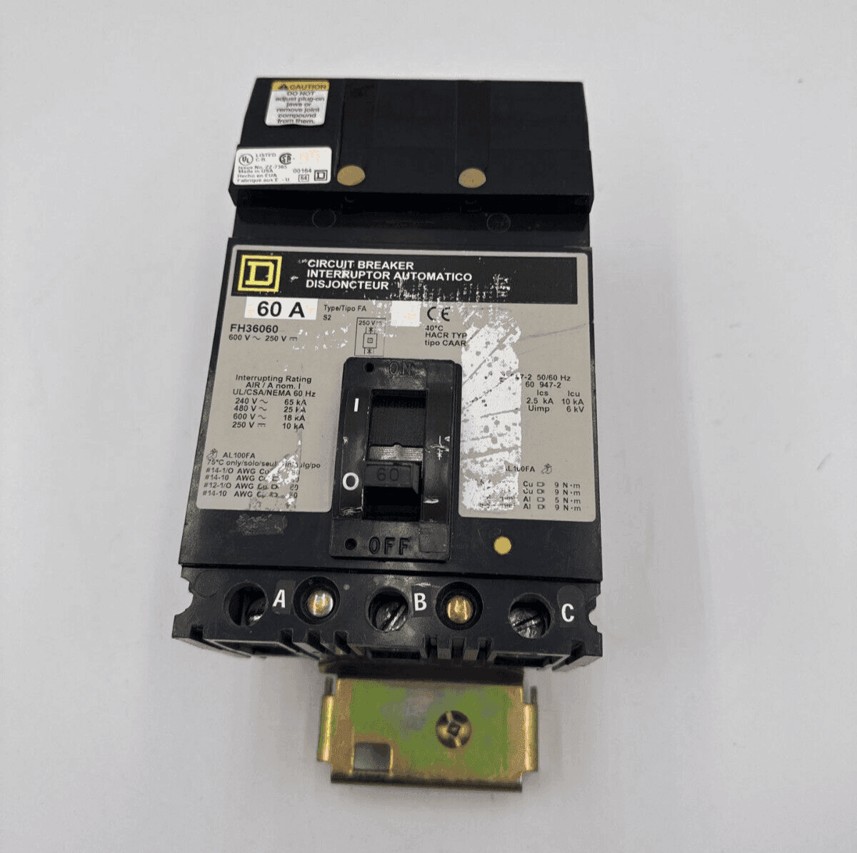 Square D FH36060 Circuit Breaker — image 1 of 8