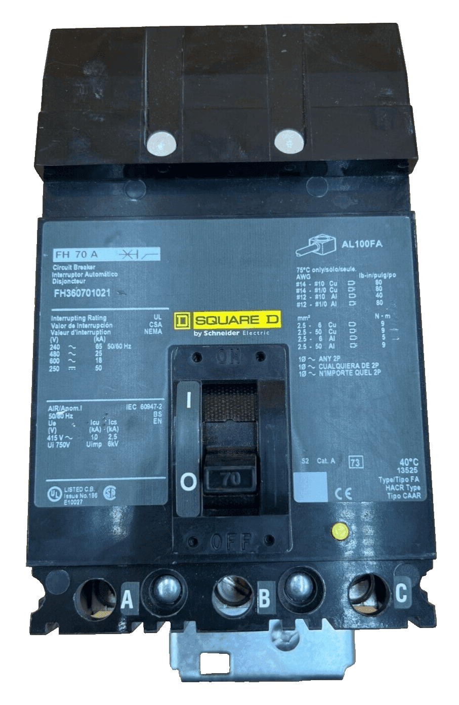 Square D FH360701021 Circuit Breaker — image 1 of 7